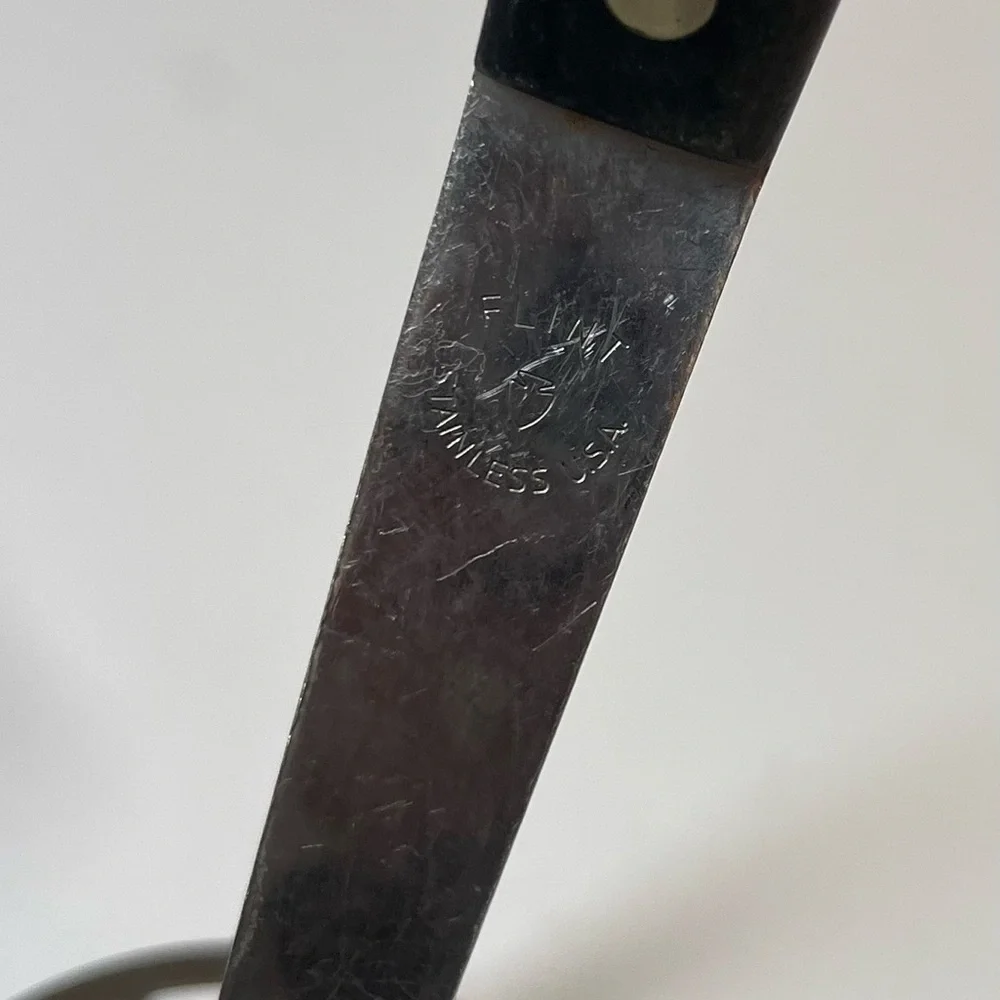 Vintage Flint Stainless Vanadium Potato Masher, Composite Handle, Made in USA